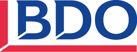 Le logo BDO en lettres bleues avec une barre rouge verticale à gauche et une ligne rouge horizontale en dessous.

Description générée par IA